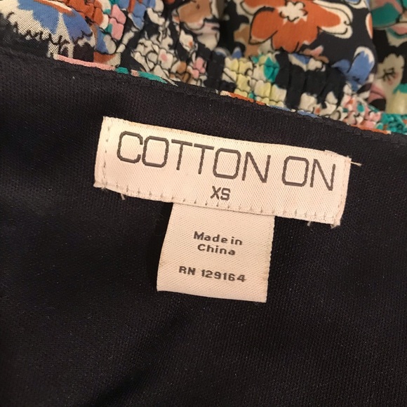 Cotton On Sleeveless Floral Dress High Low Hemline - Picture 14 of 15